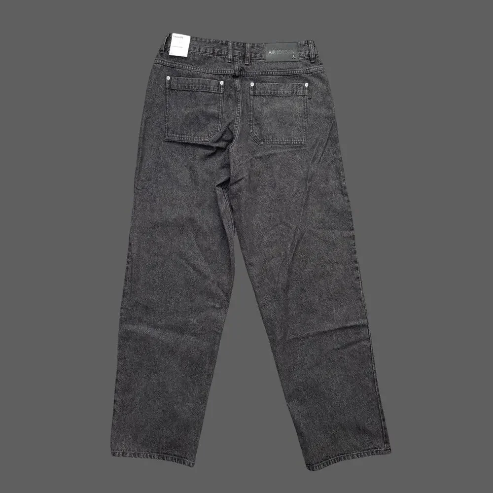 Nike Air Jordan Loose Fit Denim Pants Black Size 32 NWT